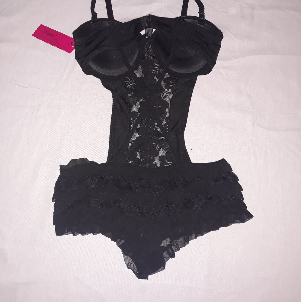 All black 1 piece  lingerie